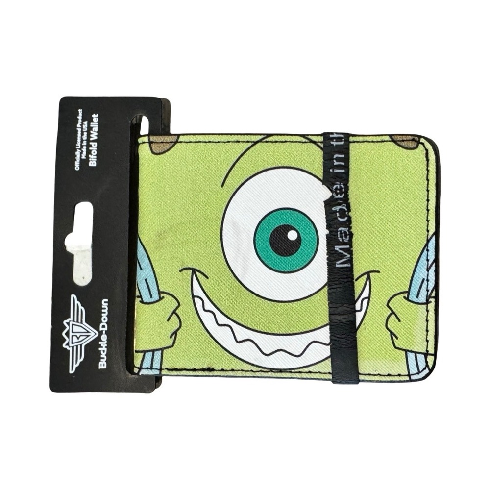Buckle Down Disney Monsters Inc Mike Wazowski Bifold Wallet NEW